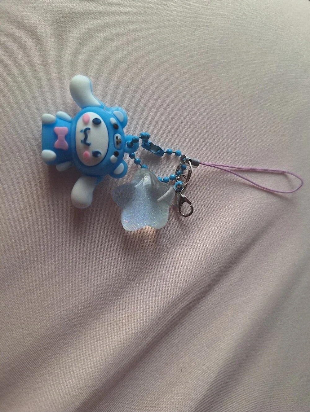 Cinamonroll Sparkle Star Colorful Keychain Bag Charm Zipper Pull New